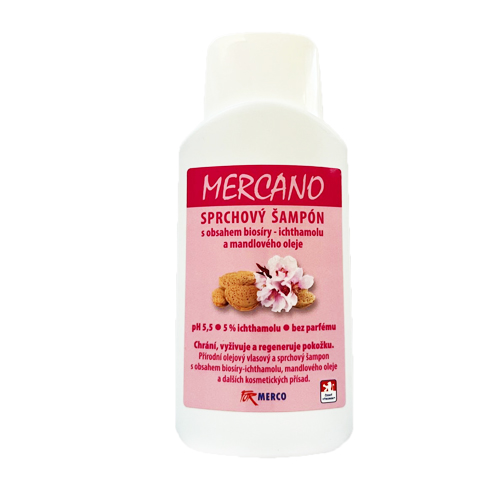 mercanosampon MERCANO sprchový šampón s ichtamolom 5% – Obrázok 1